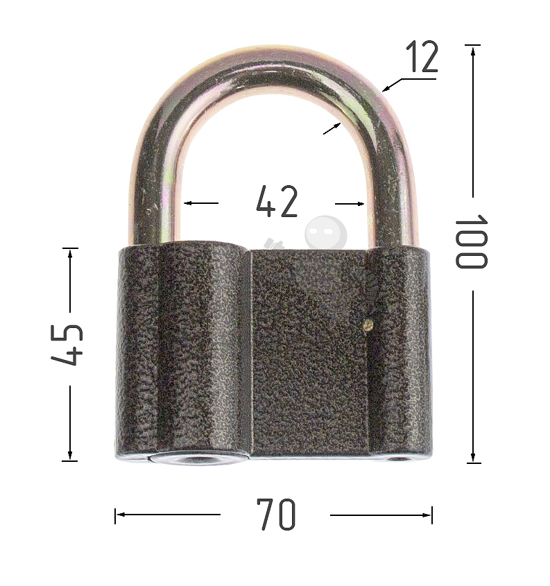 Навесной замок Avers PD-20-80-Blister