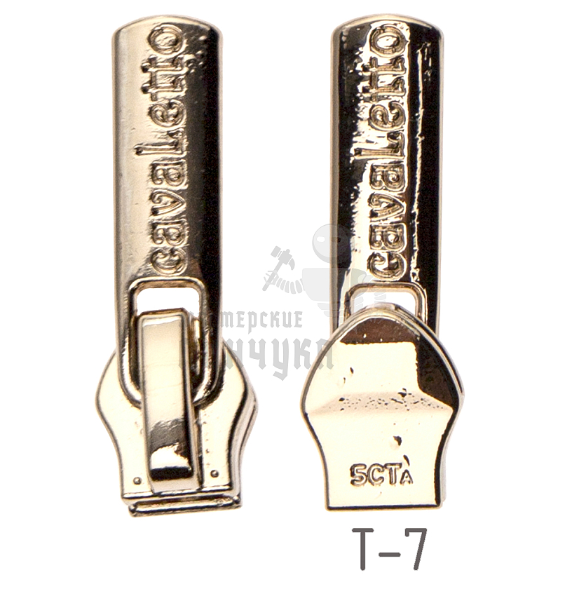 Бегунок Т7 JX декоративный №12 CAVALETTO, цв. золото