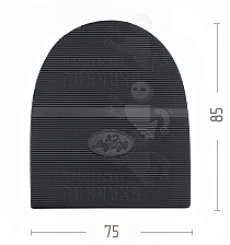 Набойка Long Life 45-1 Чёрный - Чертеж