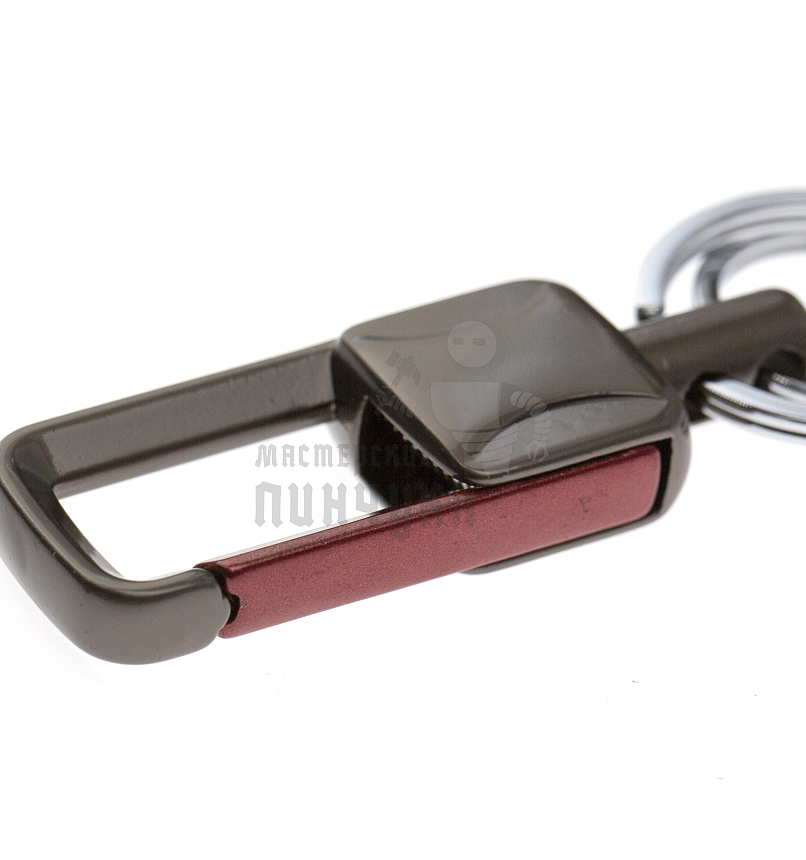 Карабин с двумя кольцами для ключей