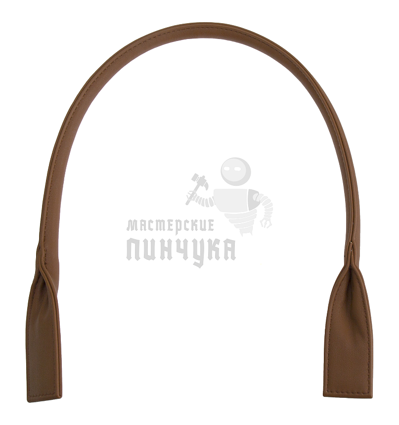 Ручка сумочная круглая с широким креплением 70см Китай Темно-рыжий