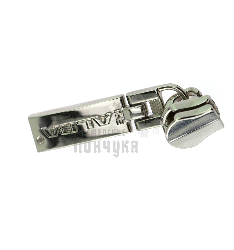 Бегунок сумочный Т5 "JX" ALBA (0613), металл, цв.светлая гальваника