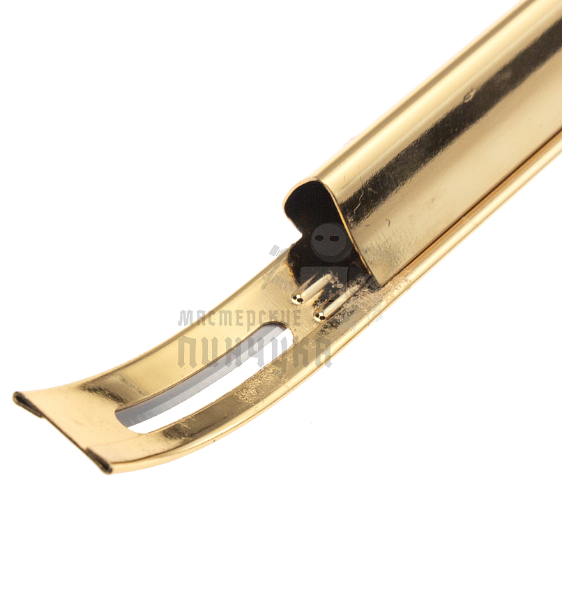 Инструмент для спуска края кожи, золотой