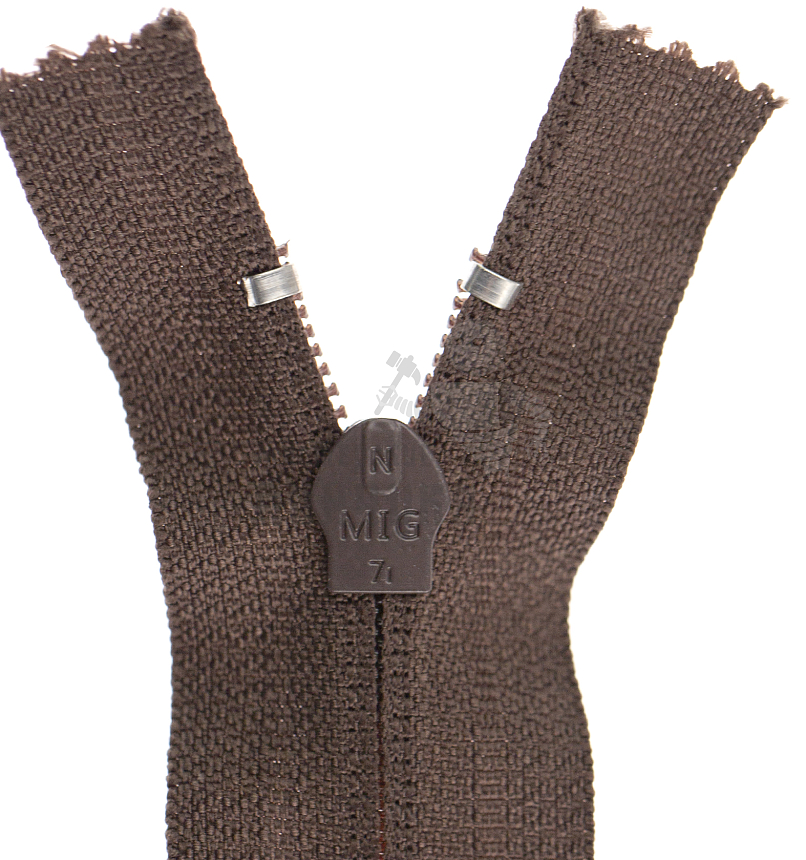 Молния 55см Коричневый