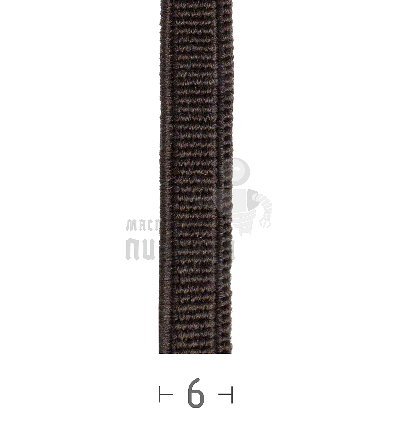 Резинка башмачная 6мм. Коричневая