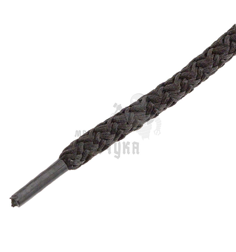 Шнурки круглые с наполнителем, 80см, цв. черный (№322)