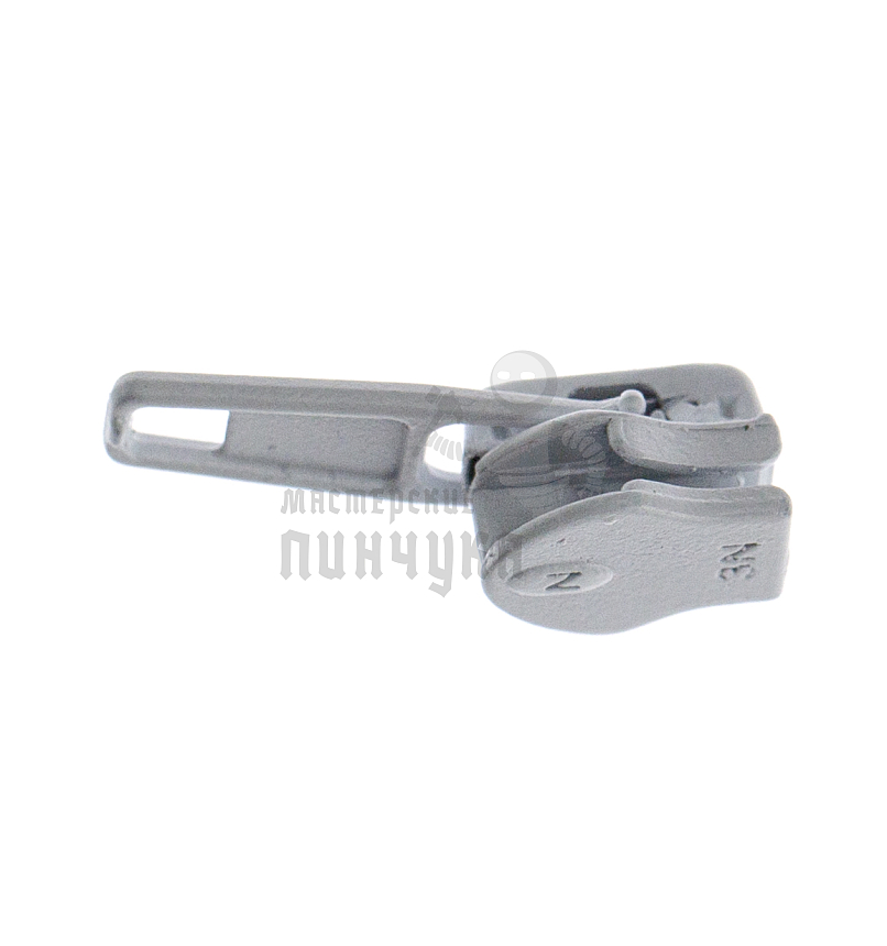 Бегунок для спиральной молнии тип 3 автомат цв 101 белый 