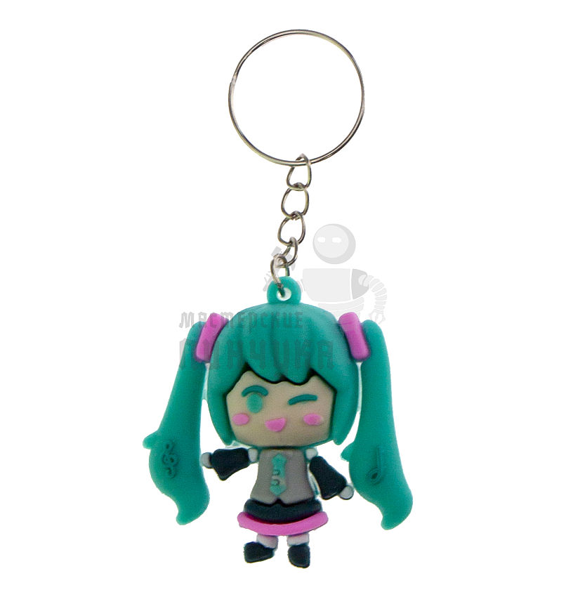 Брелок для ключей "Мику Хацунэ" цв. бирюзовый