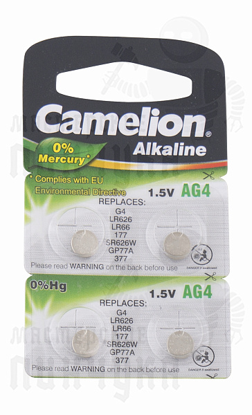 Батарейка Camelion G 4 BL-10 часовая (AG4/377A/LR626/177) (10 / 100 / 3600 / 151200)