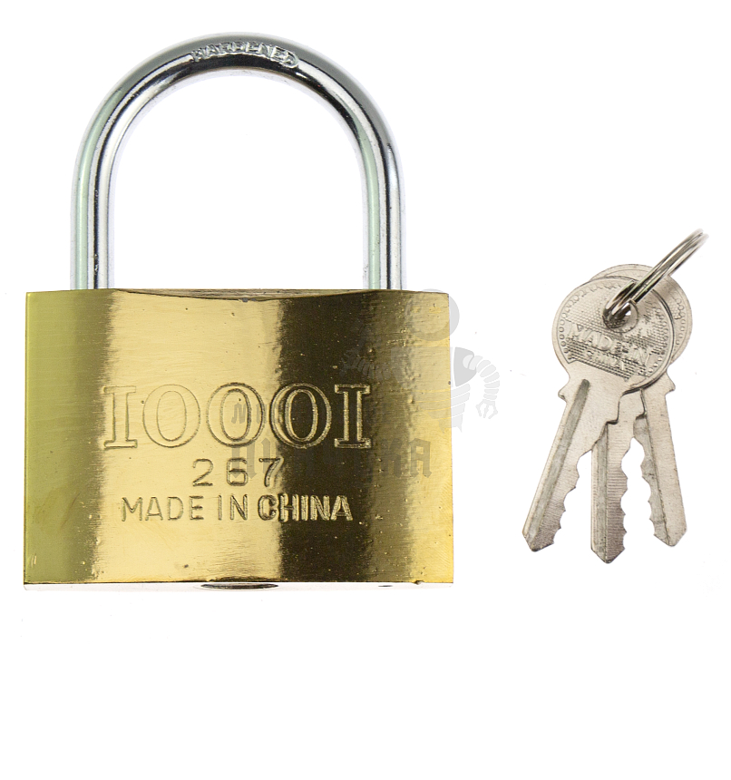 Навесной замок "IOOOI" 73мм (267)