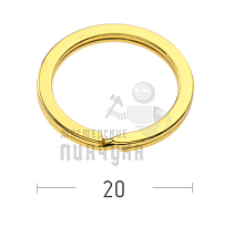 КОЛЬЦО ЗОЛОТО 20D ПЛОСКОЕ  - Чертеж
