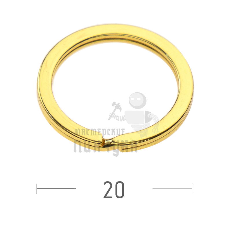КОЛЬЦО ЗОЛОТО 20D ПЛОСКОЕ 