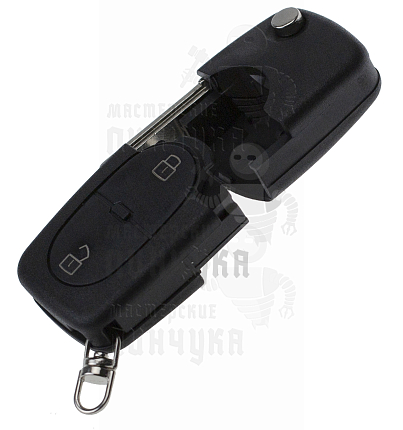 Корпус выкидного ключа HU-HAA.P1 HU66 HF55P65 2 кнопки овальные AUDI КНР
