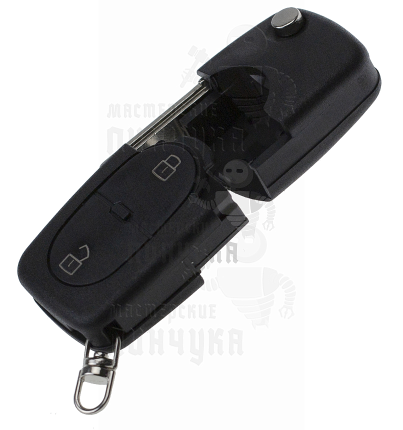 Корпус выкидного ключа HU-HAA.P1 HU66 HF55P65 2 кнопки овальные AUDI КНР