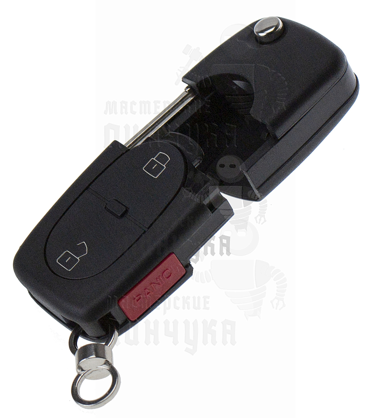 Корпус выкидного ключа HU-HAA.P1 HU66 HF55P65 2 кнопки + паника овальные КНР