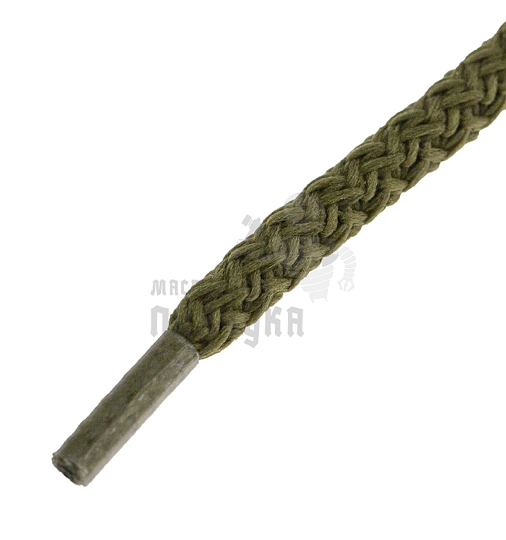 Шнурки круглые с наполнителем, 100см, цв.хаки
