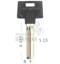Mul-T-Lock: Профиль 062 Original - Чертеж