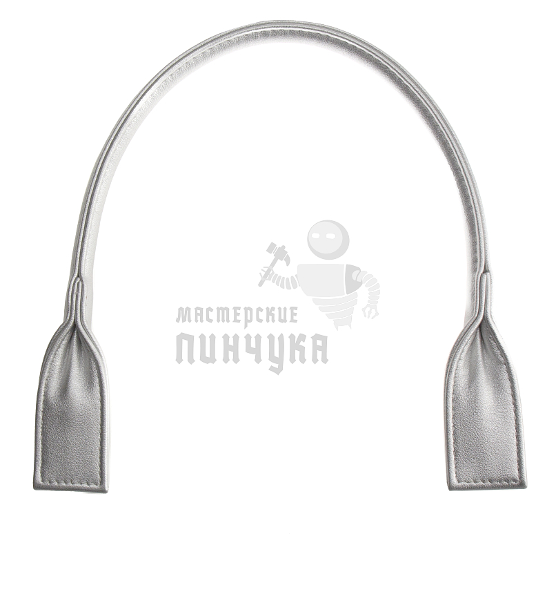 Ручка сумочная кругл.широк. 53см цв.серебро