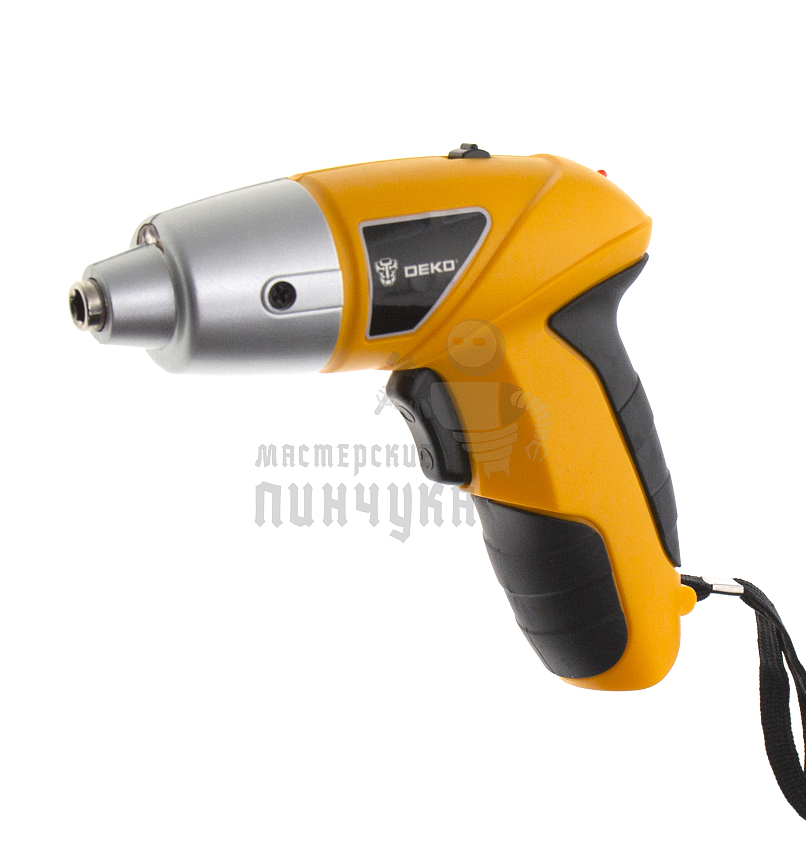 Аккумуляторная отвертка DEKO ZKS4 с набором бит (10 шт.)