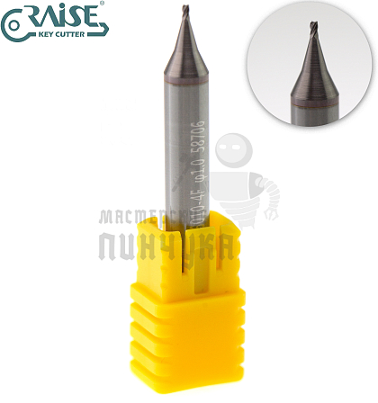 Вертик.фреза RAISE EW6010-4F ф1мм CARBIDE (ф1.0Х6Х40X4F)								 - Чертеж