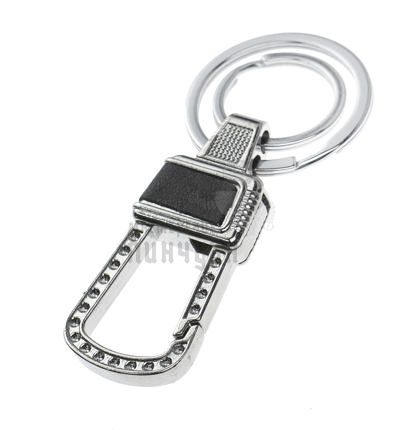 Карабин с двумя кольцами для ключей 