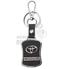 Авто карабин с кольцом для ключей TOYOTA Экокожа (рифленая) - Чертеж