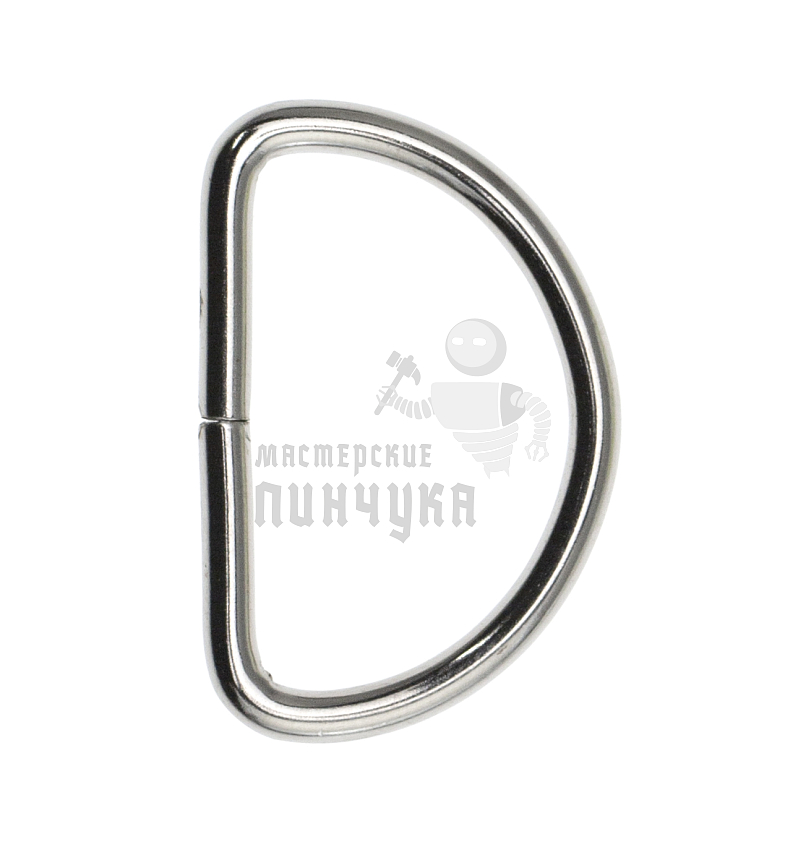 Полукольцо 25мм (толщ. 2,6мм) цв. никель. 