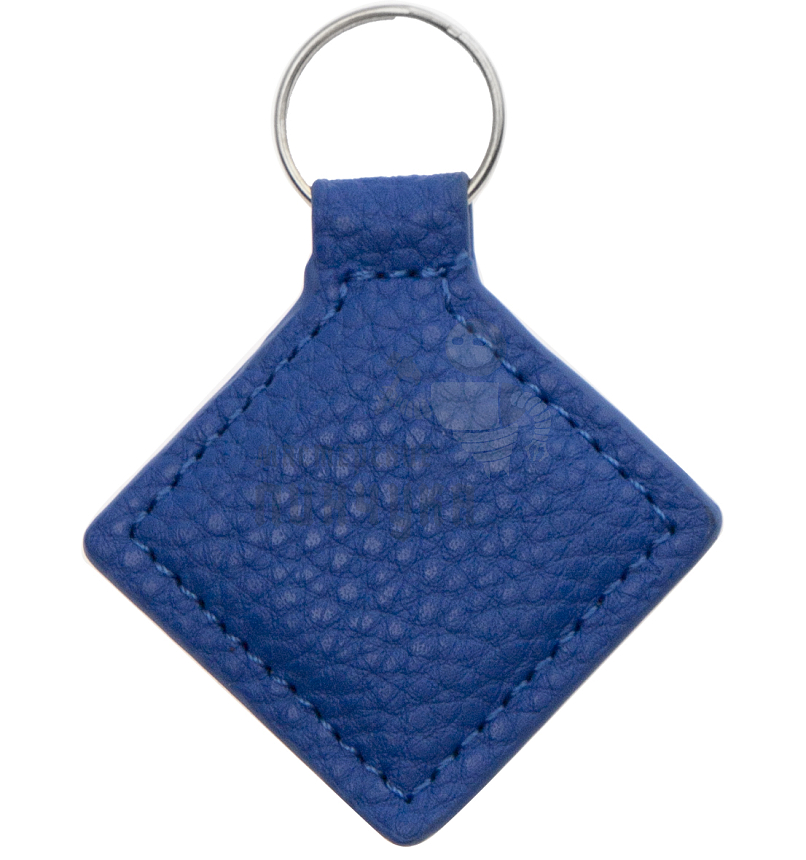 БРЕЛОК Прокси RFID РОМБ синий (кожзам)																												