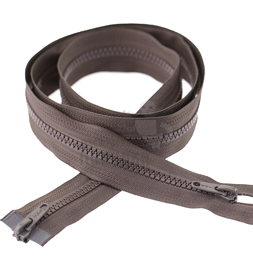 Молния Трактор "JUDSON", 120см, Тип-5, разъёмная двухзамковая, цв.т/коричневый