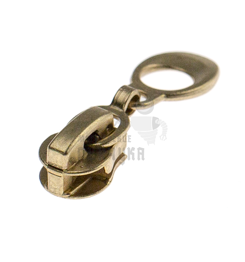 Бегунок для спиральной молнии, тип 5, автомат N2, цв.золото