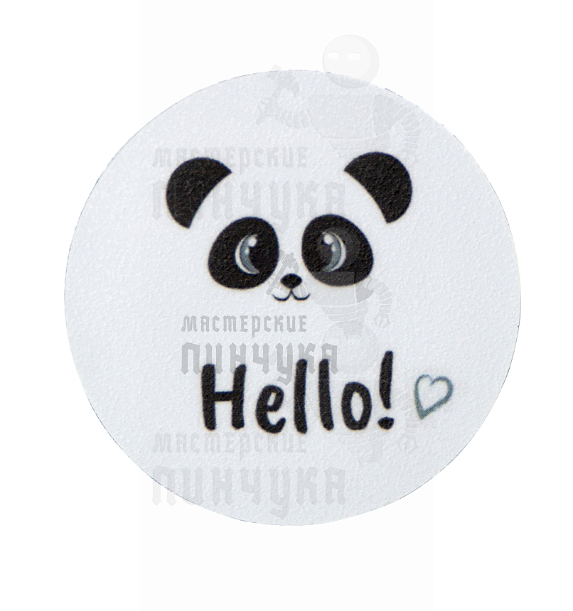 Самоклеющийся диск c картинкой Панда 40мм (H2) 