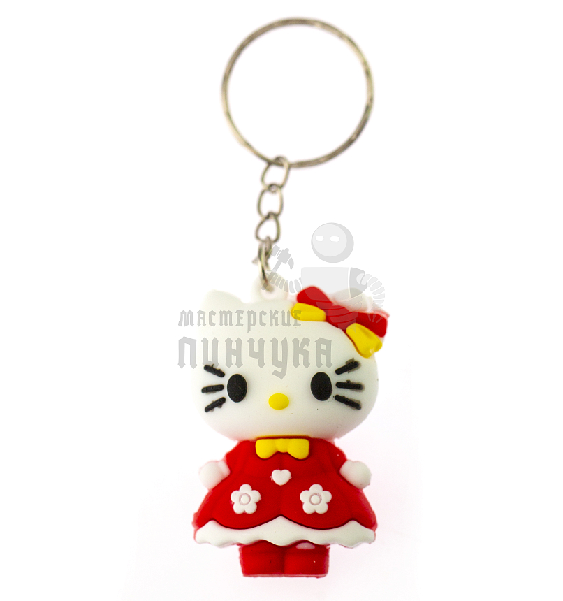 Брелок для ключей "Hello Kitty", красный