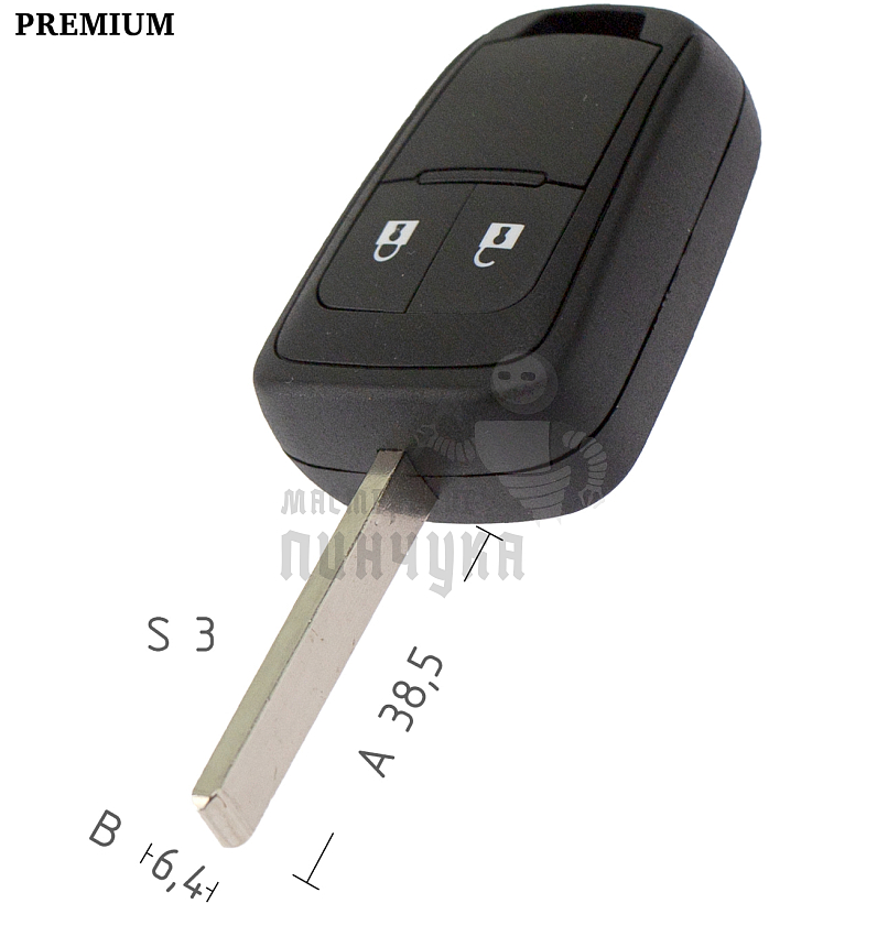 Корпус CHEVROLET HU100 2 кнопки/вертикальный  КНР