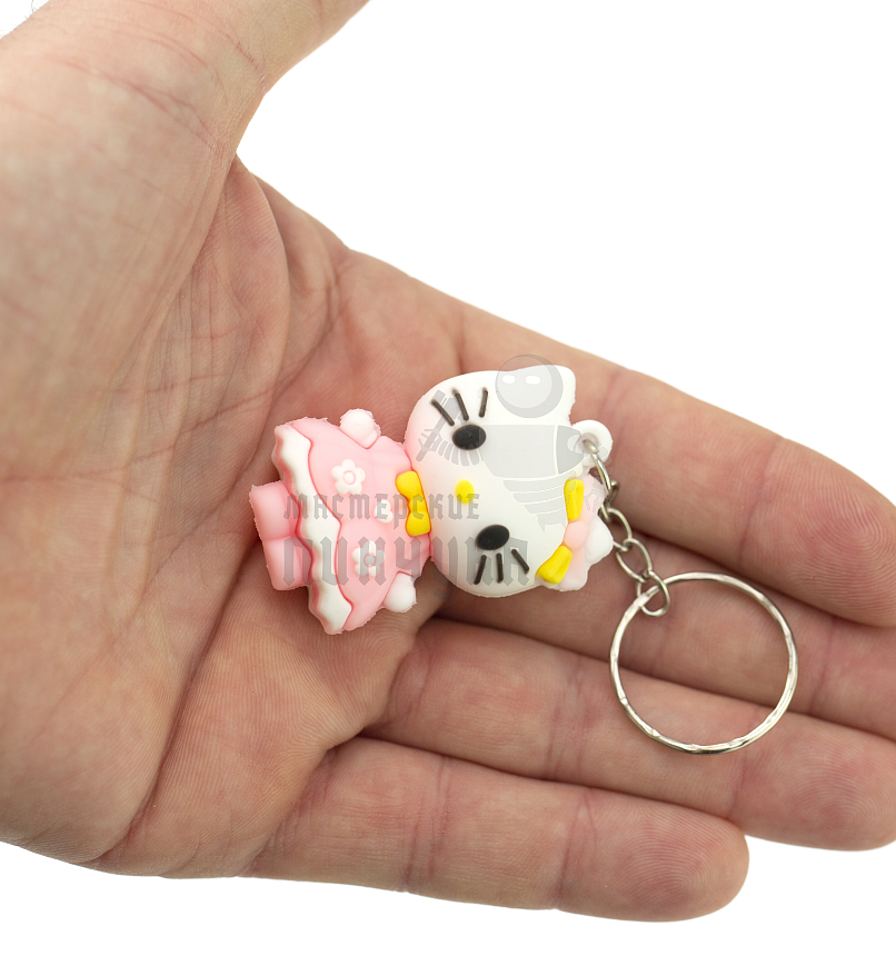 Брелок для ключей "Hello Kitty", розовый