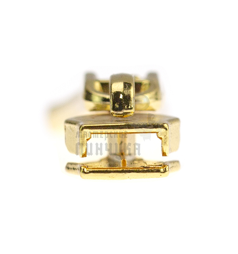 Бегунок для спиральной молнии, тип 5, сумочный N2, цв. золото