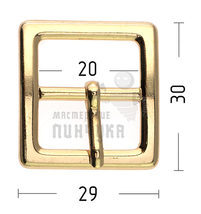 Пряжка обувная, 20мм (А962), цв.золото