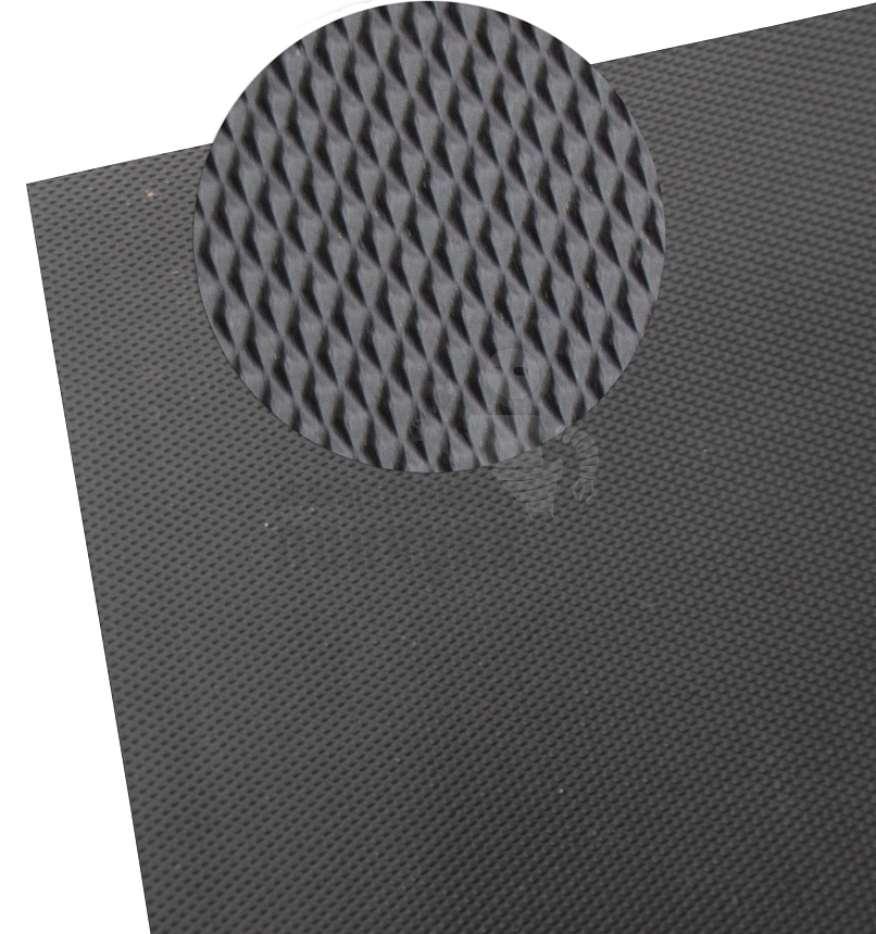 Профилактика Киров марки "ВШ" 1100*720*3,0+-0,5мм Черный. рис. Ромб