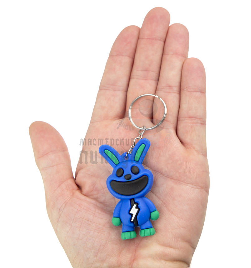 Брелок для ключей "Poppy playtime",  КРОЛИК с кольцом