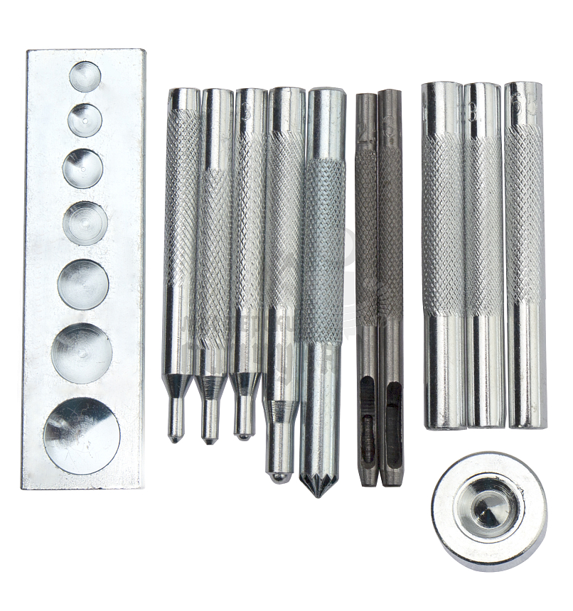 Набор инструментов для установки швейной фурнитуры (12шт)