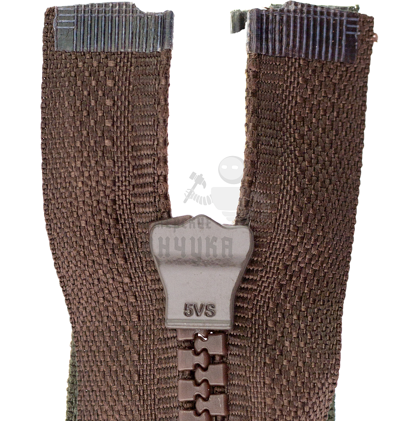 Молния Трактор "JUDSON", 80см, Тип-5, разъёмная двухзамковая, цв.т/коричневый