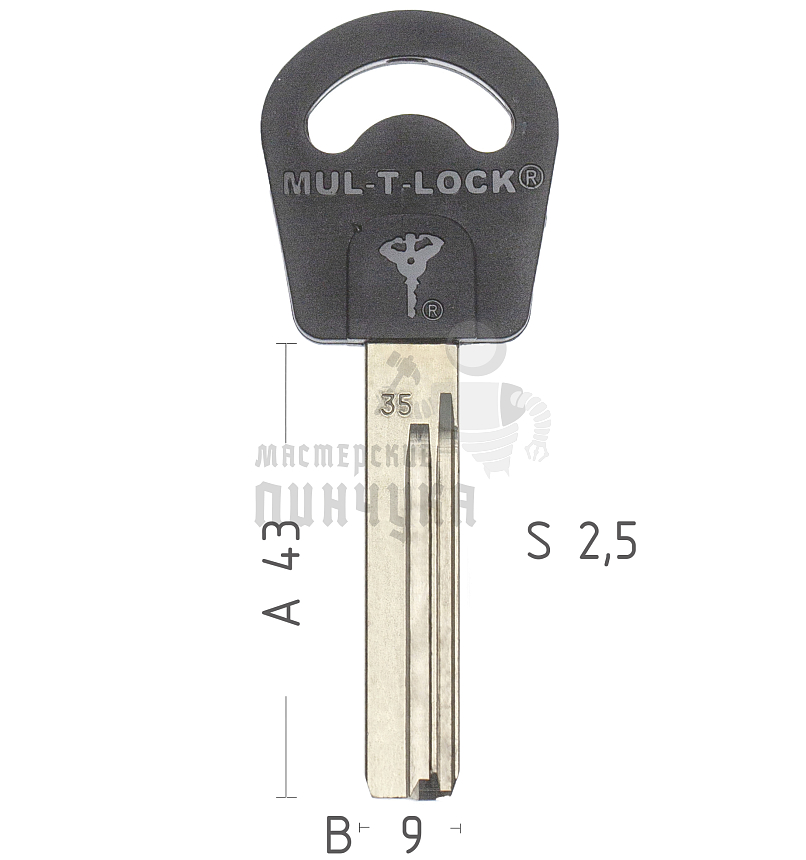 Mul-T-Lock: Профиль 035 Original