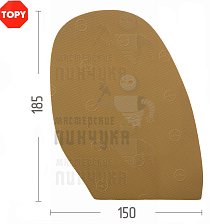 Проф. формованная Topy Elysee 1.0мм H4 Темно-бежевый - Чертеж