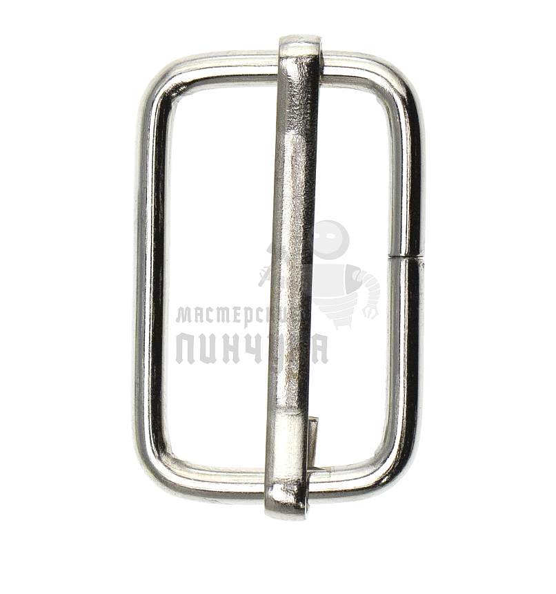 Пряжка регулировочная 25мм (толщ. 2,6мм) цв никель.