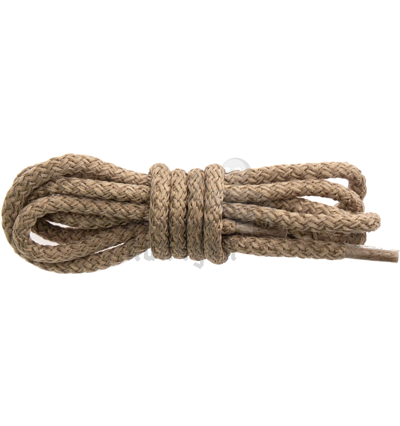 Шнурки круглые с наполнителем, 100см, цв.бежевый