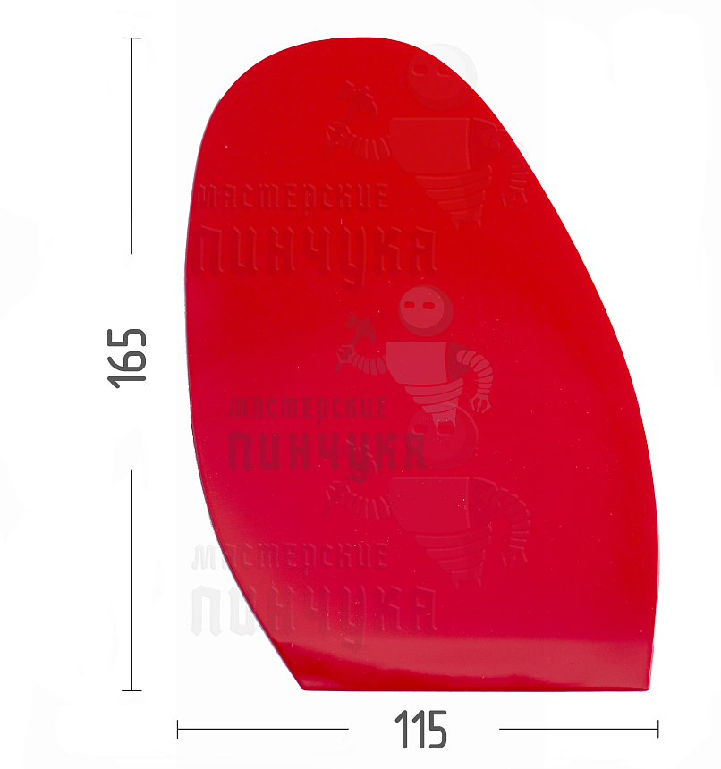 Проф. формованная для лабутенов Casali Mirror №3,1,3мм Красный
