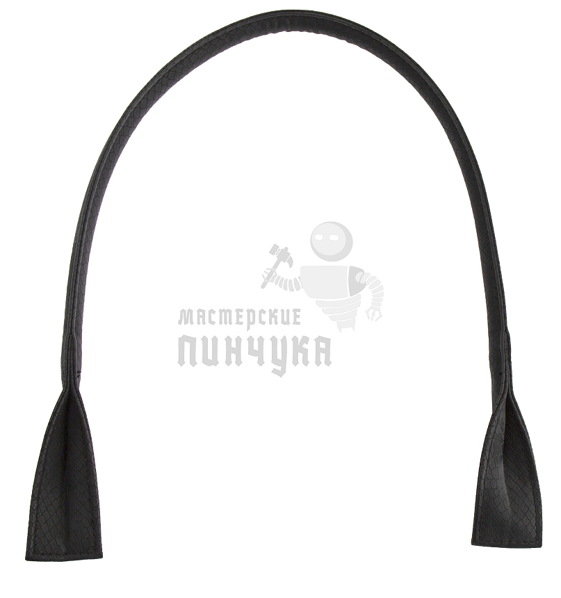 Ручка сумочная длинная с широким креплением 68см Китай Черный  рептилия