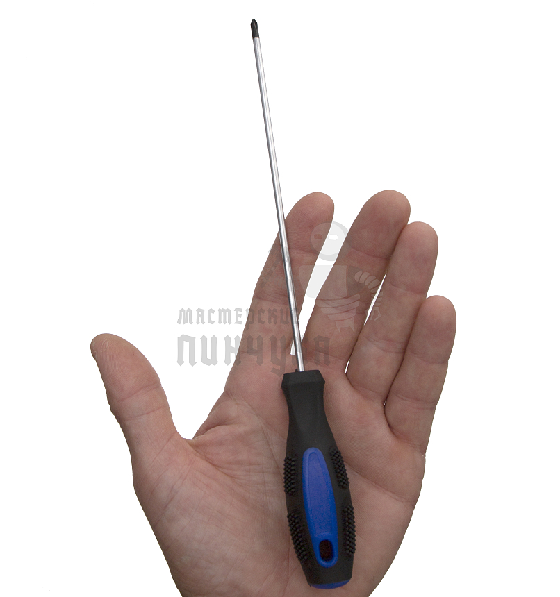 Отвертка крестовая 0х150мм CrV арт 0235 "Люкс"