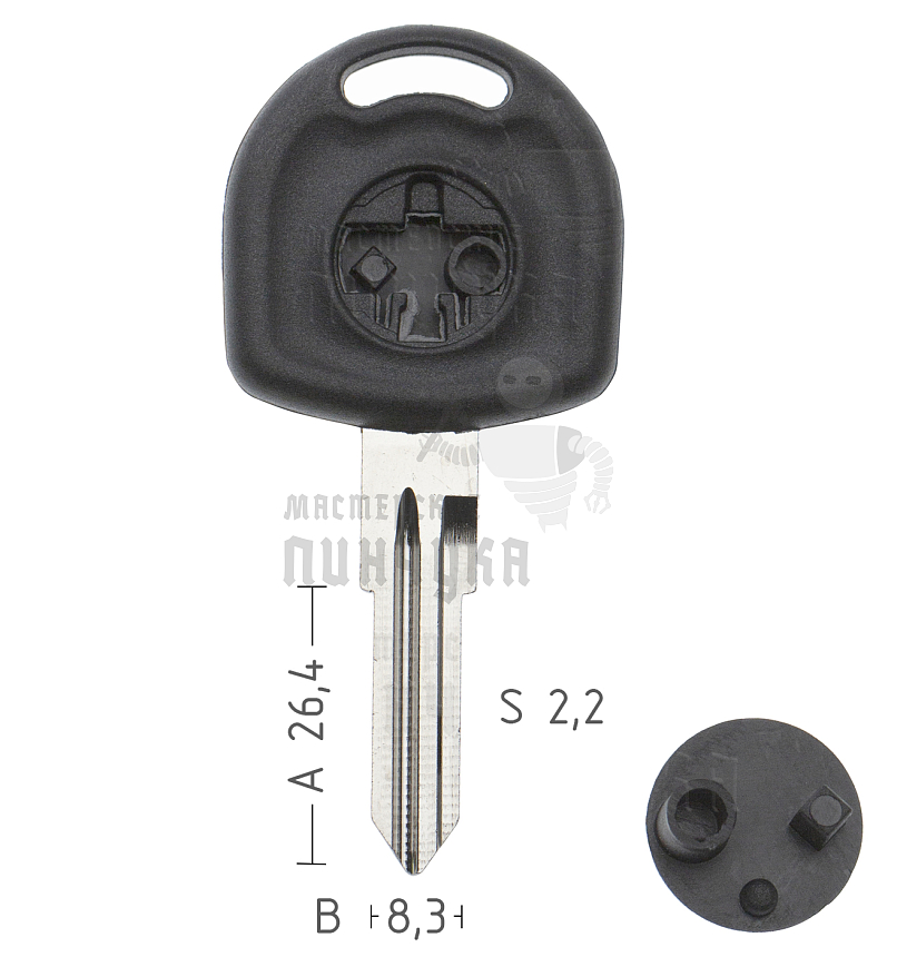 T00HF43P TP00OP-SP HU46T0 а/пласт.с мест.п/чип OPEL