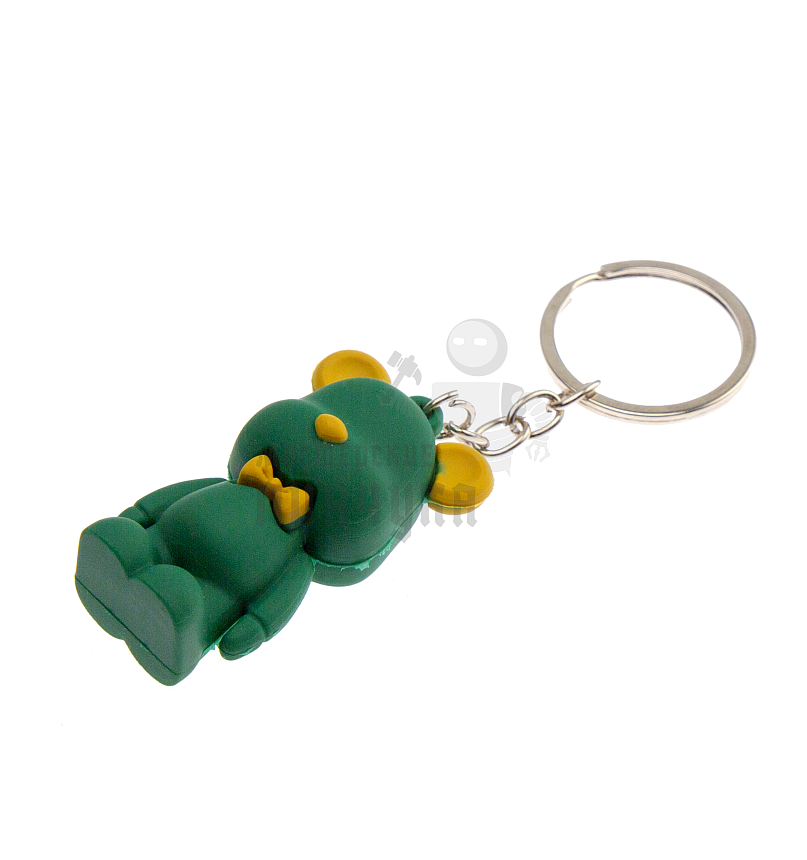 Брелок для ключей "Мишка с бабочкой"  