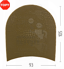 Набойки Topy X-Top №176, цв.карамельный (93) - Чертеж